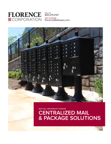 2021 FULL LINE PRODUCT CATALOG CENTRALIZED MAIL & PACKAGE . - Mailboxes