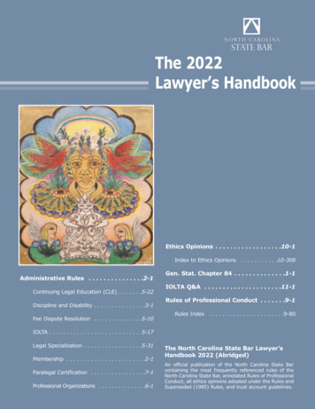 2022 Handbook Cover 2003 Handbook - Ncbar.gov