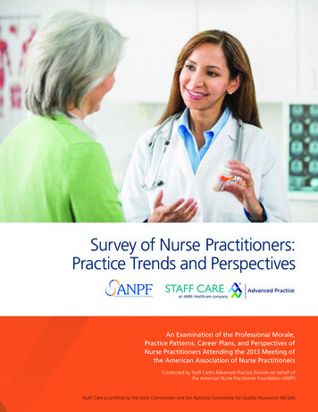 Survey Of Nurse Practitioners: Practice Trends And Perspectives
