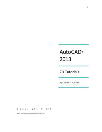 AutoCAD 2013 - Carnegie Mellon University