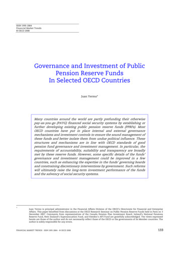 Governance And Investment Of Public Pension Reserve Funds In . - OECD