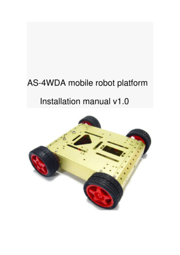 AS-4WDA Mobile Robot Platform Installation Manual V1