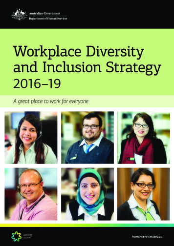Workplace Diversity And Inclusion Strategy 2016-19