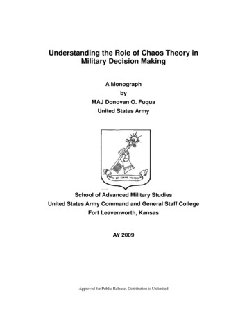Understanding The Role Of Chaos Theory In Military Decision Making