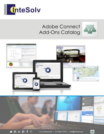 Adobe Connect Add-Ons Catalog - Intesolv 