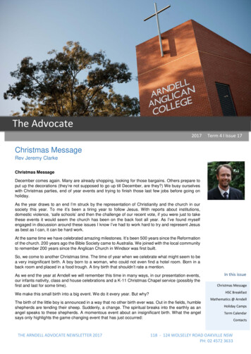 The Advocate - Arndell Anglican College