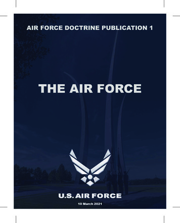 Air Force Doctrine Publication 1, - AF