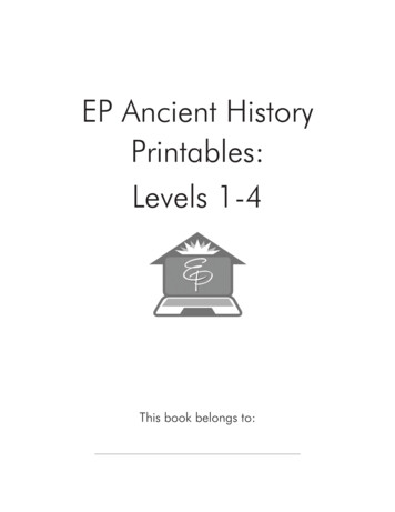 EP Ancient History Printables: Levels 1-4 - All-in-One Homeschool