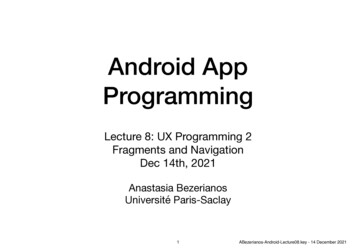 Android App Programming - LRI