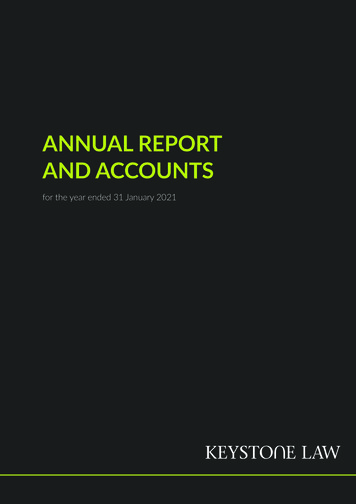 ANNUAL REPORT AND ACCOUNTS - Keystone Law