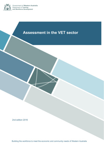 Assessment In The VET Sector