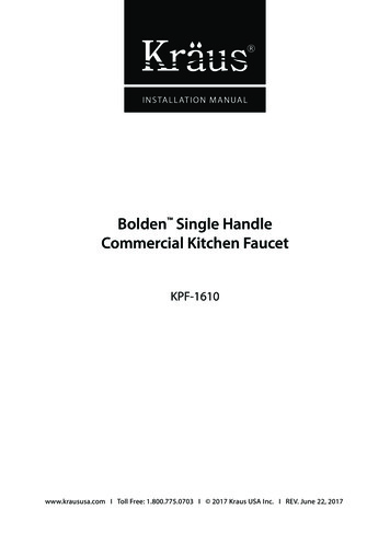 Bolden Single Handle Commercial Kitchen Faucet