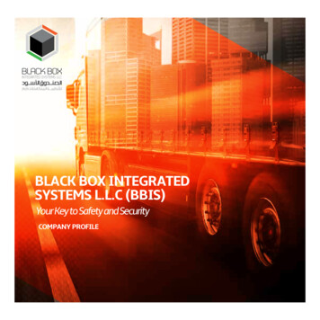 BLACK BOX INTEGRATED SYSTEMS L.L.C (BBIS) - FMS Tech