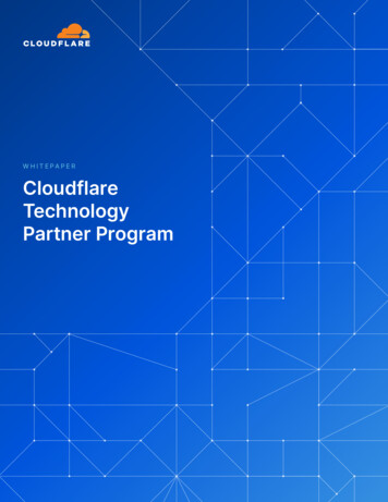 WHITEPAPER Cloudflare Technology Partner Program