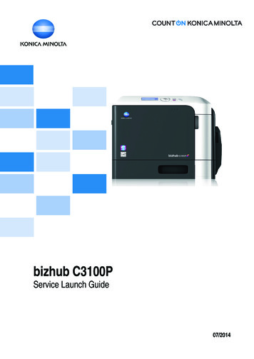 Bizhub C3100P Service Launch Guide - OES Solutions