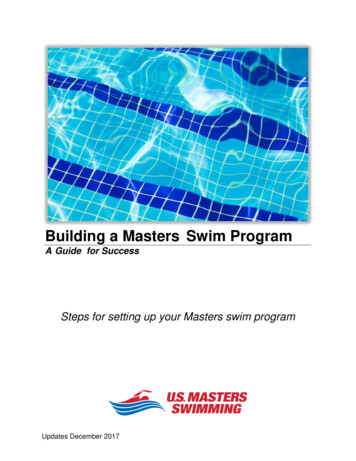 Building A Asters Swim Program - USMS