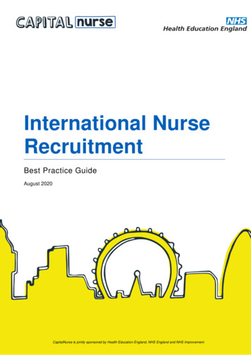 International Nurse Recruitment - Health Education England