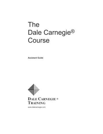 The Dale Carnegie Course - NWA Techwriting