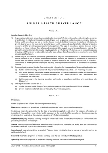 Animal Health Surveillance - Woah