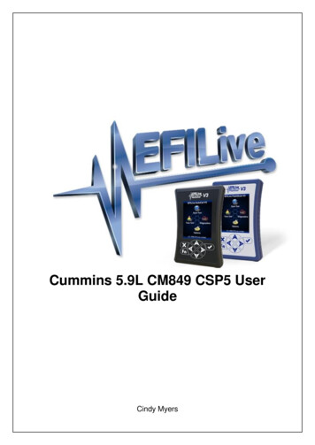 Cummins 5.9L CM849 CSP5 User Guide - EFILive
