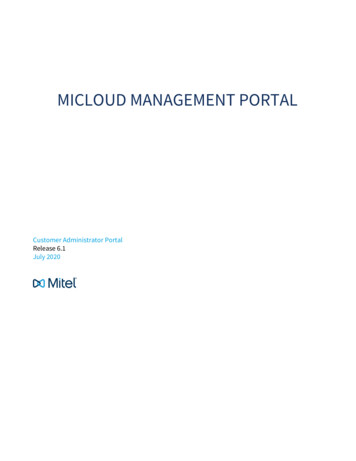 Micloud Management Portal