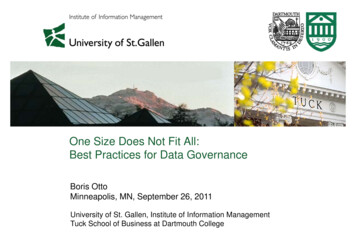 Data Governance Best Practices 02 Bot - Tuck At Dartmouth