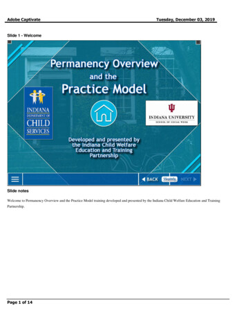 Welcome To Permanency Overview And The Practice Model Training .