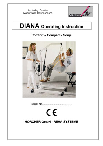 DIANA Operating Instruction - Horcher Lifts