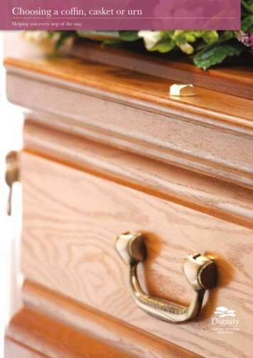 Choosing A Coffin, Casket Or Urn - Dignity Funerals