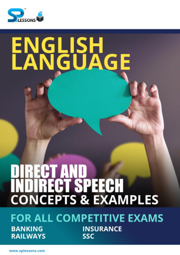 English Direct & Indirect Speech Concepts E-book - SPLessons