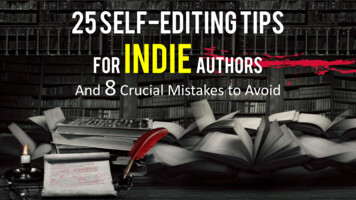 25 Self-editing Tips For Indie Authors