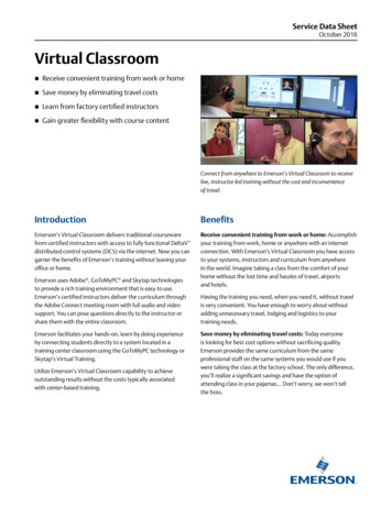 Educational Services Virtual Classroom Data Sheet - Emerson