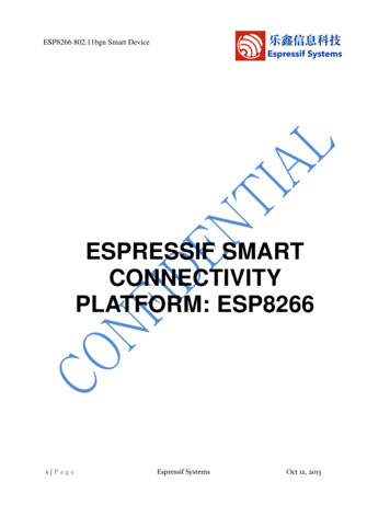 Espressif Smart Connectivity Platform: Esp8266