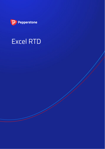 Excel RTD - Pepperstone
