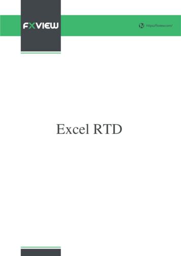 Excel RTD - FXVIEW