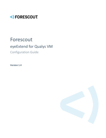 Forescout EyeExtend For Qualys VM Configuration Guide