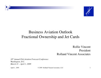 Business Aviation Outlook Fractional Ownership And Jet Cards