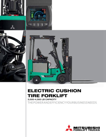 ELECTRIC CUSHION TIRE FORKLIFT - Logisnext Americas