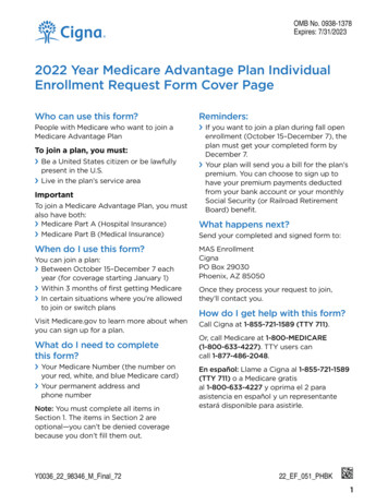 2022 Year Medicare Advantage Plan Individual Enrollment Request Form .