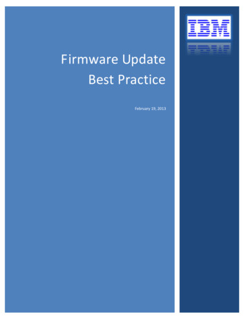 Firmware Update Best Practice