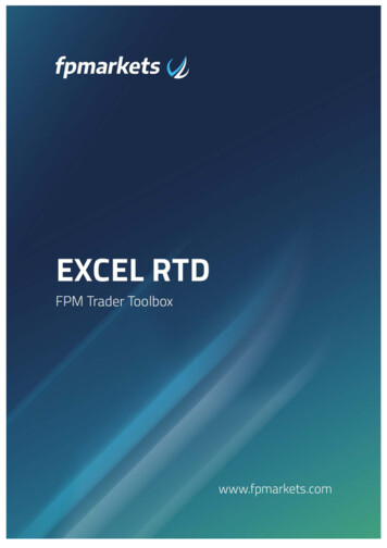 FX Blue Labs - Excel RTD - Fpmarkets