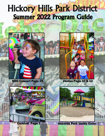 Summer 2022 Program Guide - Hickory Hills Park District