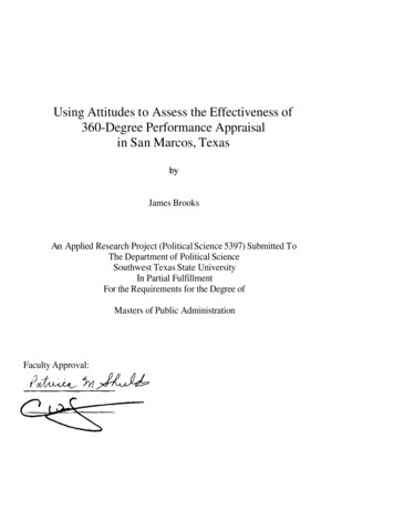 Using Attitudes To Assess The Effectiveness Of 360-Degree Performance .