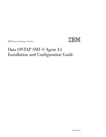 IBM System Storage N Series Data ONTAP SMI-S Agent 4.1 Installation And .