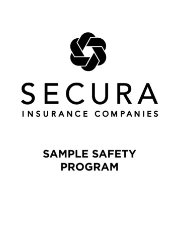 SAMPLE SAFETY PROGRAM - SECURA Insurance