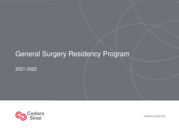 General Surgery Residency Program - Cedars-sinai.edu