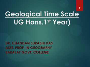 Geologic Time Scale - Gargi College