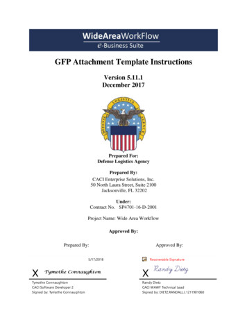GFP Attachment Template Instructions - DoD Procurement Toolbox