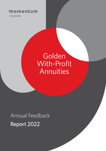 Golden With-Profit Annuities - Momentum