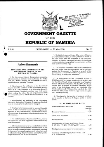 REPUBLIC OFNAMIBIA - Old.namiblii 